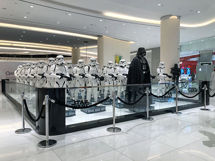 Set-Up Of The Star Wars At Dubai Mall, UAE