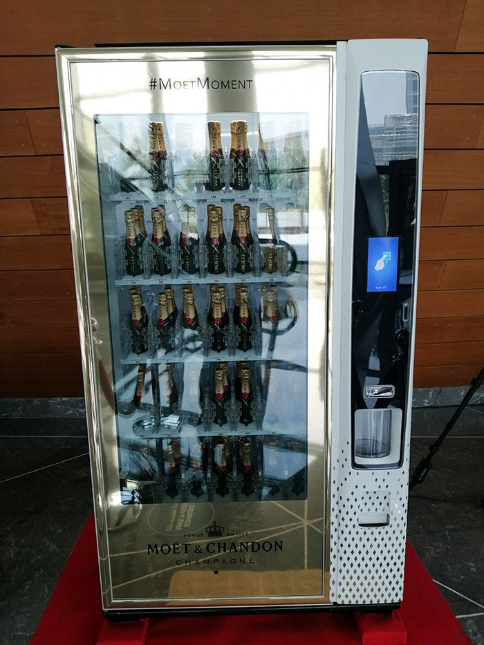 This Champagne Vending Machine At Dubai Opera