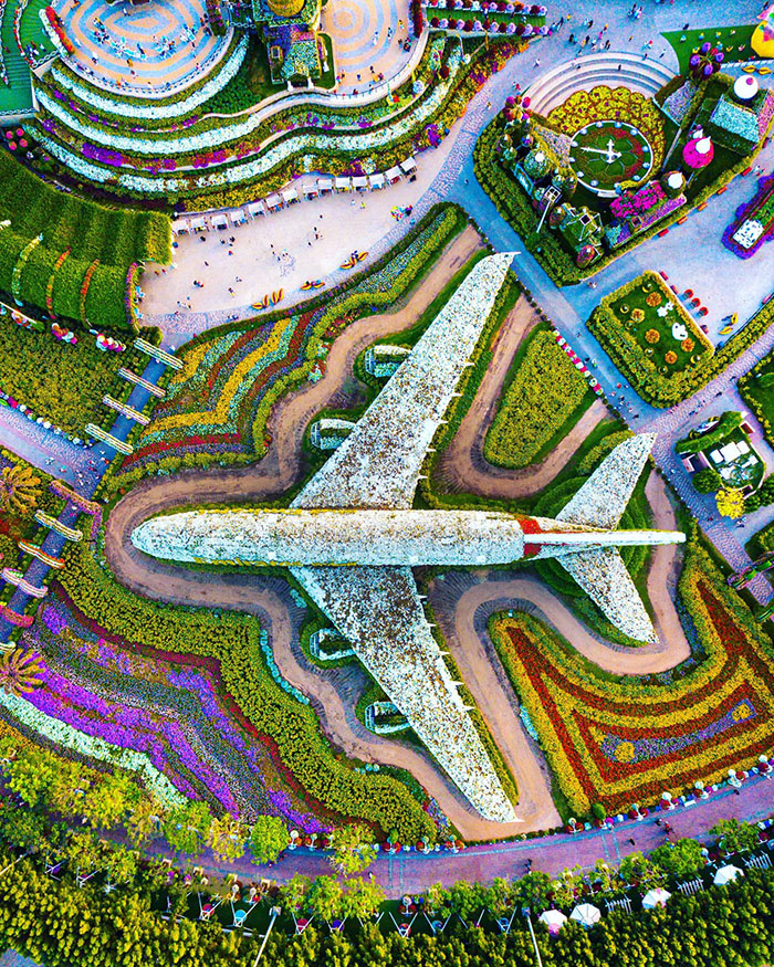 A Miracle Garden Just Wouldn't Be Complete Without The Installation Of An Actual A380 Covered With 5m Flowers. Welcome To The World's Largest Botanical Garden In Dubai