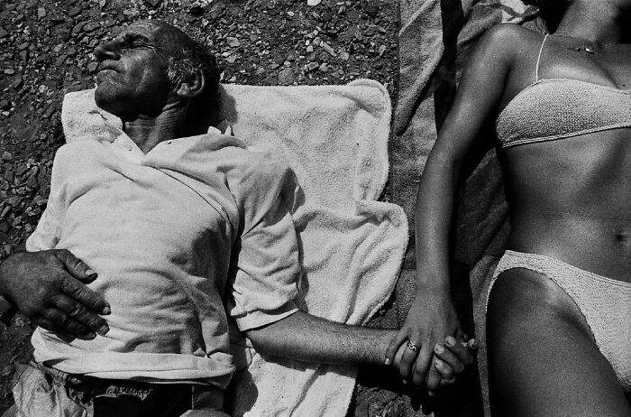 Alex Majoli A Patient And A Care Worker Lie In The Sun. Leros, Dodecanese Islands, Greece. 1994. © Alex Majoli | Magnum Photos