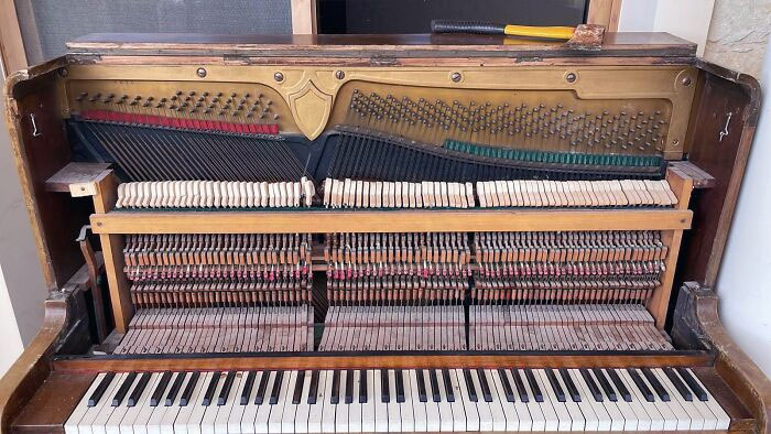 The Inside Of A Piano