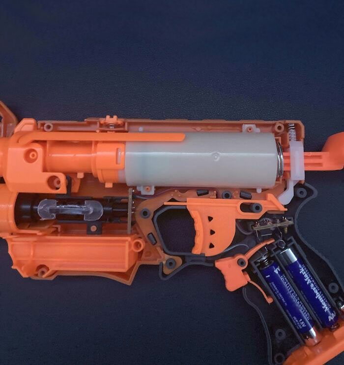 The Insides Of Nerf Gun