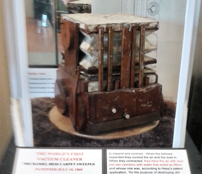 The Patent Model For Daniel Hess's Carpet Sweeper Displayed At The Museum Of Clean In Pocatello, Idaho. The Only Known Model In Existence