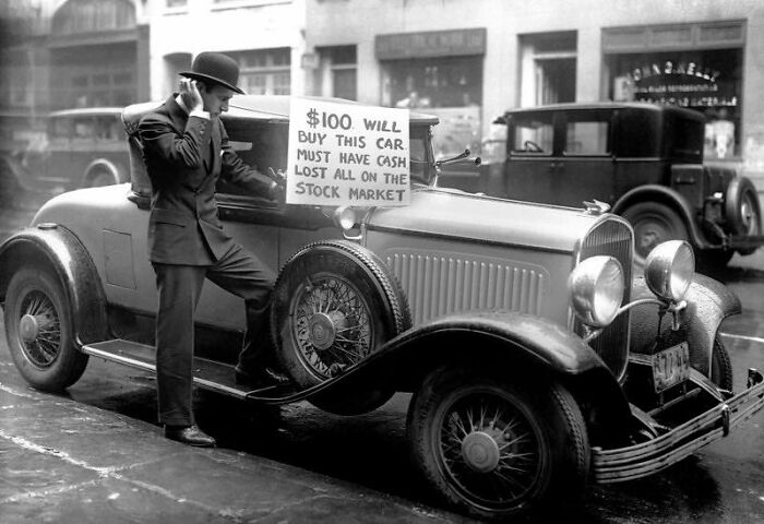 A Bankrupt Investor Tries To Sell His Luxury Roadster For $100 Following The 1929 Stock Market Crash
