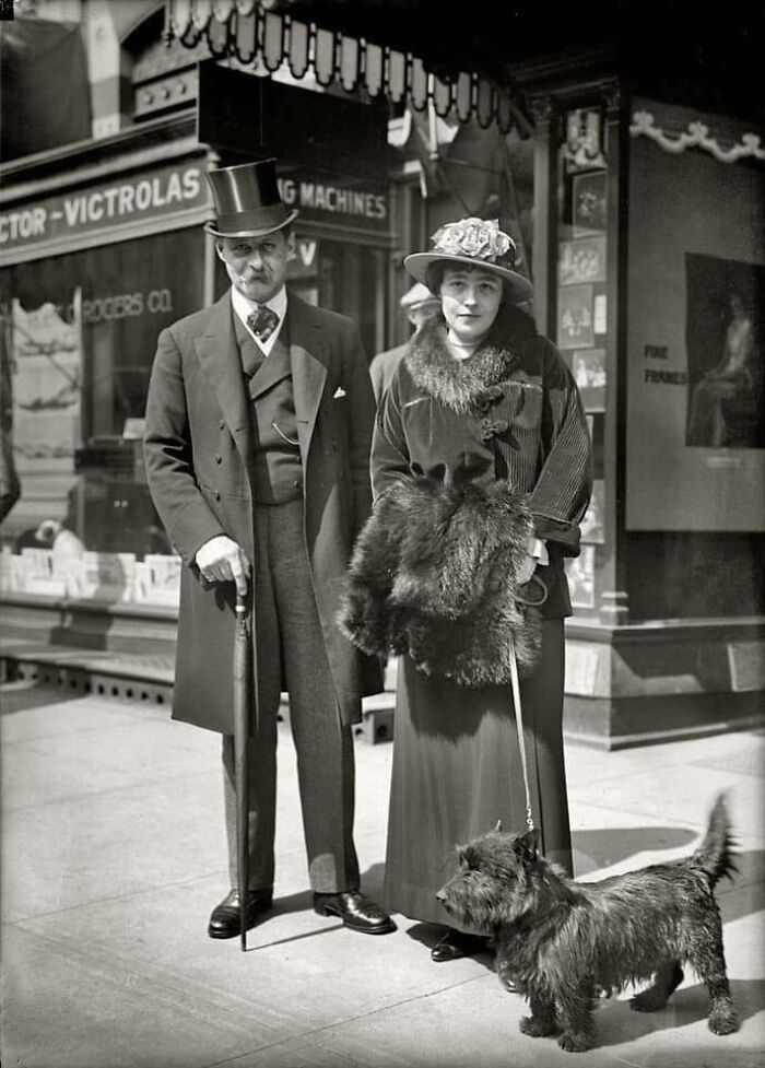 Suited Up For A Mid Day Stroll, 1915