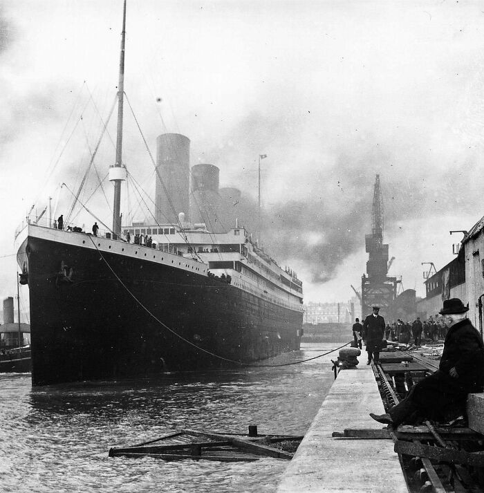 Titanic At The Docks Of Southampton, 1912