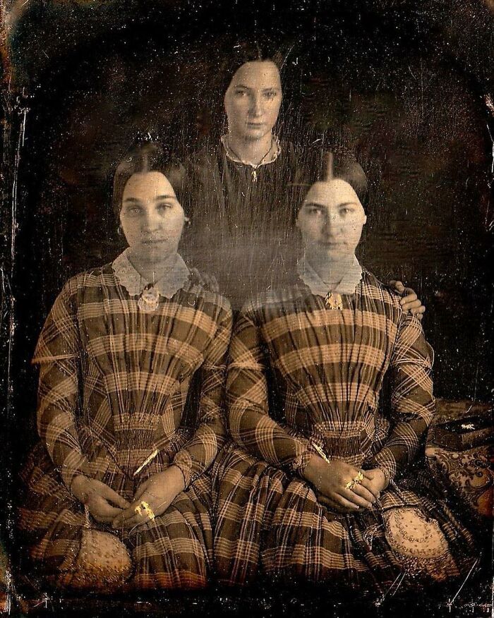 Portrait Of Three Sisters, Martha, Elizabeth And Delie, 1850