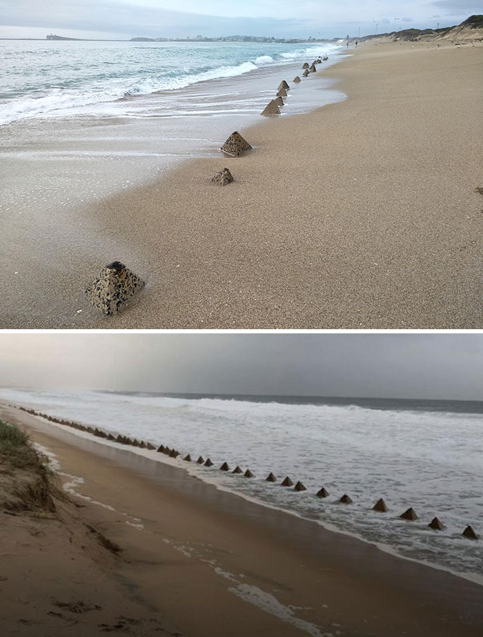 Some WW2 Defenses Were Uncovered After Some Recent Erosion. Newcastle, Australia