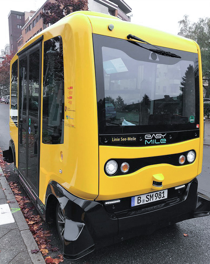 This Tiny Self-Driving Bus I Saw In Berlin, Germany