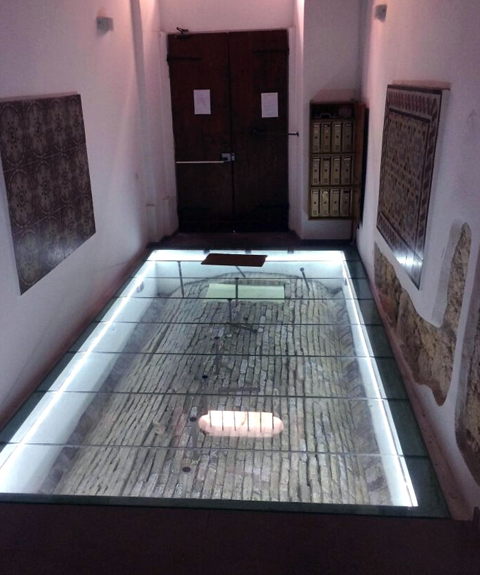 The Lobby Of My Apartment Building Has A Glass Floor So You Can See The Ancient Ruins Beneath (Italy)