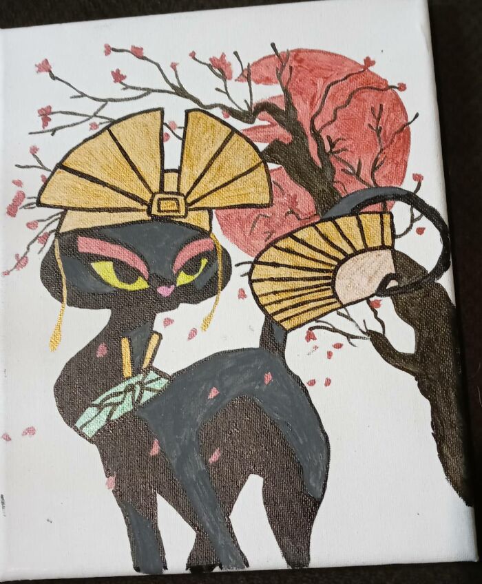 Friends Cat Is Named Keyoshi So I Made Her A Warrior