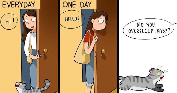 The Daily Realities Of Living With A Cat, Perfectly Captured By This Artist (40 New Pics)
