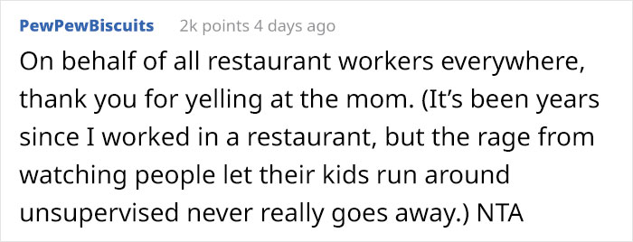 Entitled Parents Let Their Kids Run Around A Restaurant Until One Grabs A Stranger's Legs And Gets Yelled At