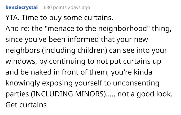 Guy Refuses To Cover Up And Continues To Sleep Naked Even Though Neighbor Says He's A "Menace To The Neighborhood"