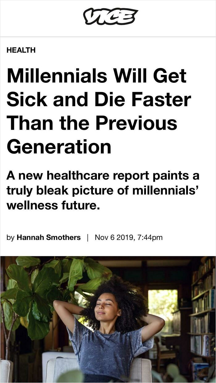 Millennials Are Killing The Living Industry (Shown To Me By A Friend Of A Friend)