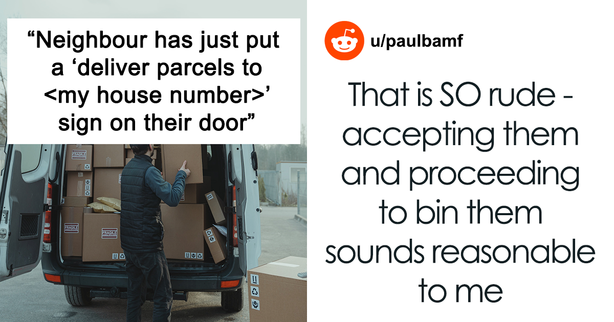 Man Stunned By His Neighbor's Entitlement Who Designated His Home As A Drop-Off For His Deliveries - Vimarsana News