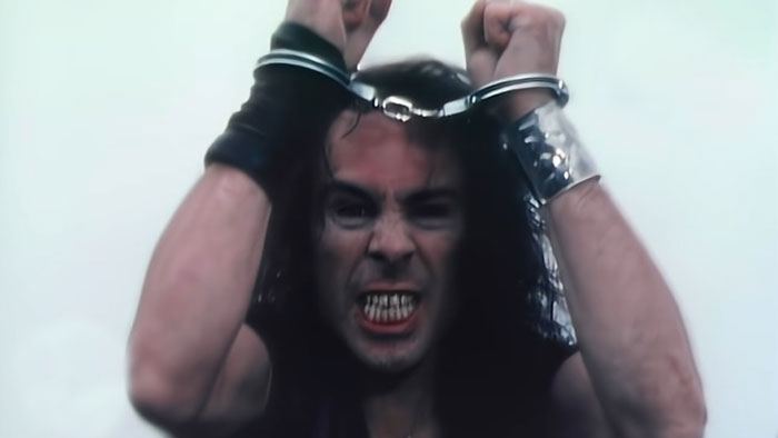 Rainbow In The Dark music video scene 