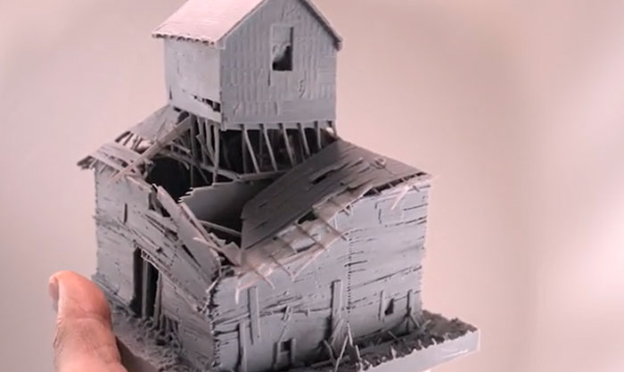 3D Printed Real Collapsing Structure