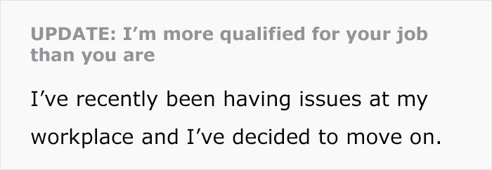 Person Rejects Job Candidate After Catching Her Lying About Her Experience, Meets Her At A Different Company As Her Boss Years Later Person Rejects Job Candidate After Catching Her Lying About Her Experience, Meets Her At A Different Company As Her Boss Years Later