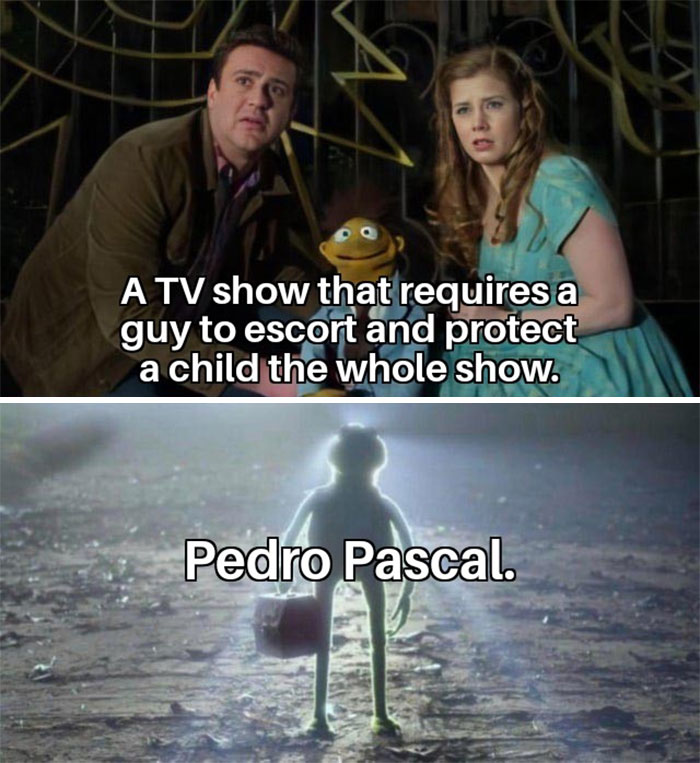 A TV show that requires a guy to escort and protect a child the whole show meme