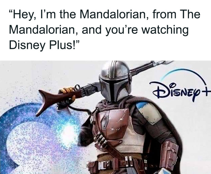 Mandalorian from The Mandalorian meme