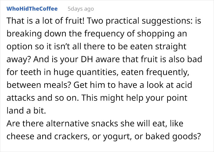Mom Calls Stepdaughter 'Greedy' For Eating Too Much Fruit, And The Internet Has Thoughts Mom Calls Stepdaughter 'Greedy' For Eating Too Much Fruit, And The Internet Has Thoughts