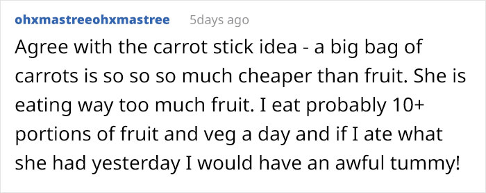 Mom Calls Stepdaughter 'Greedy' For Eating Too Much Fruit, And The Internet Has Thoughts Mom Calls Stepdaughter 'Greedy' For Eating Too Much Fruit, And The Internet Has Thoughts
