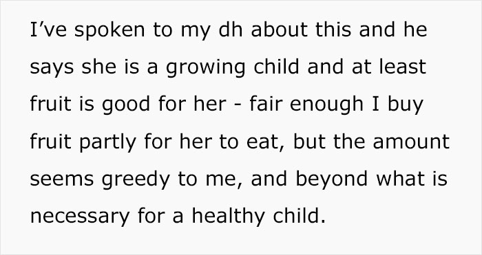 Mom Calls Stepdaughter 'Greedy' For Eating Too Much Fruit, And The Internet Has Thoughts Mom Calls Stepdaughter 'Greedy' For Eating Too Much Fruit, And The Internet Has Thoughts