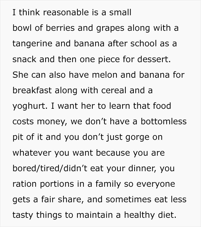 Mom Calls Stepdaughter 'Greedy' For Eating Too Much Fruit, And The Internet Has Thoughts Mom Calls Stepdaughter 'Greedy' For Eating Too Much Fruit, And The Internet Has Thoughts