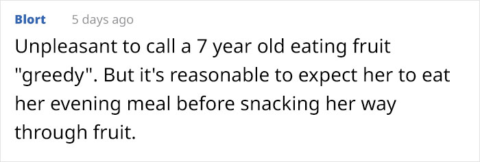 Mom Calls Stepdaughter 'Greedy' For Eating Too Much Fruit, And The Internet Has Thoughts Mom Calls Stepdaughter 'Greedy' For Eating Too Much Fruit, And The Internet Has Thoughts
