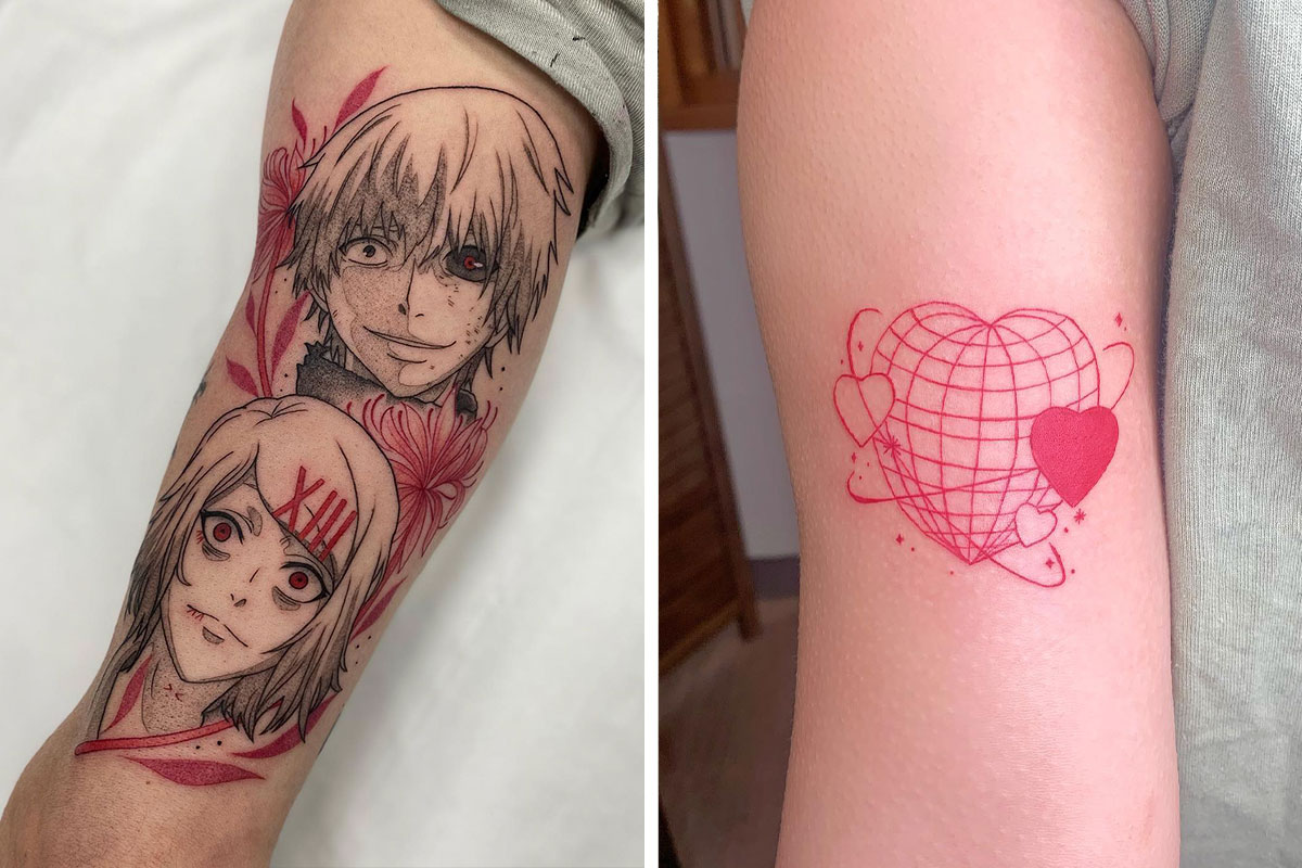 Little Red String Tattoos