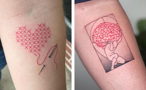 100 Showstopping Red Ink Tattoos We Absolutely Wouldn’t Mind Getting