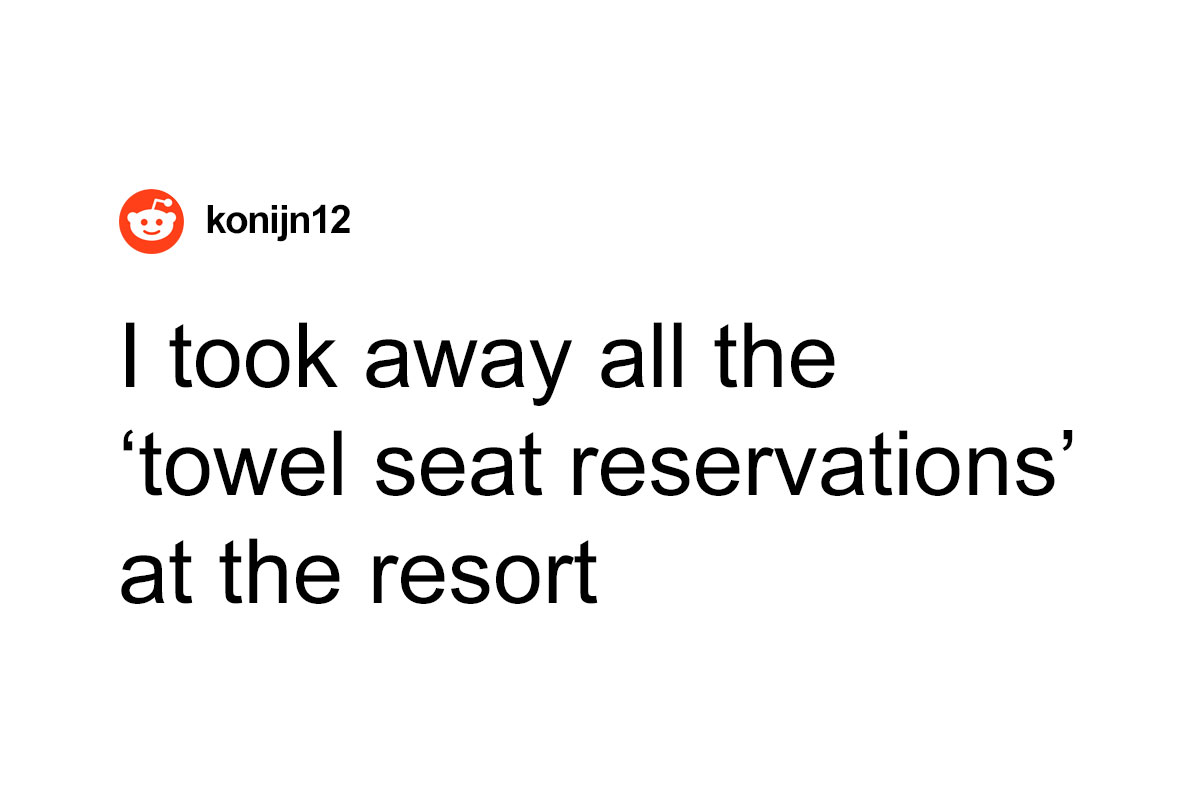 Woman Watches Chaos Ensue After Taking Towels Off Every Lounge Chair In Petty Revenge Bored Panda
