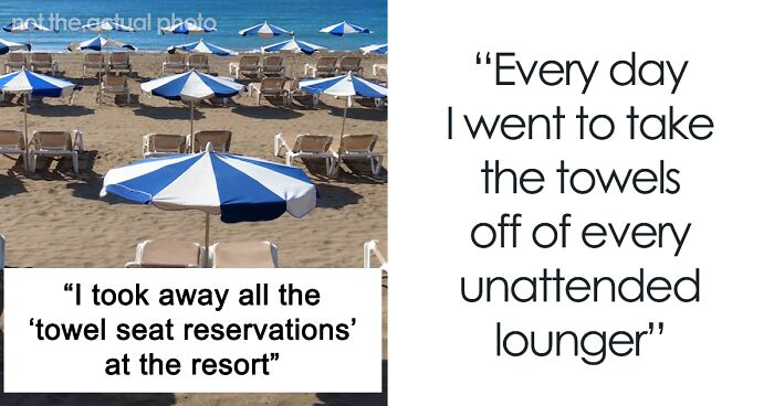 Woman Watches Chaos Ensue After Taking Towels Off Every Lounge Chair In Petty Revenge