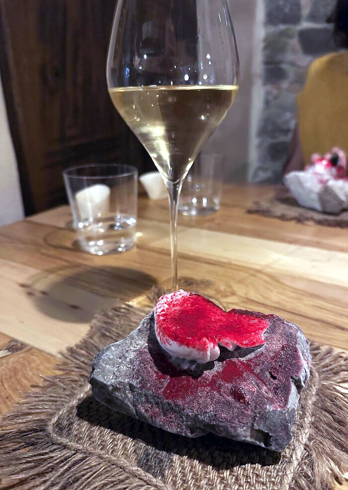 Ice Cream Served On Only The Finest Of Frozen Rocks