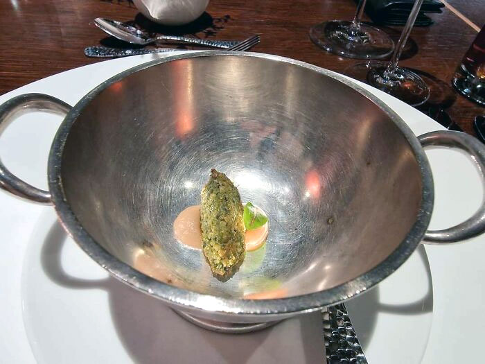 Quite Tame Compared To Some Of The Other Posts, But This Appetizer Served In A Huge Bowl. At A High-Class Restaurant In My Hometown