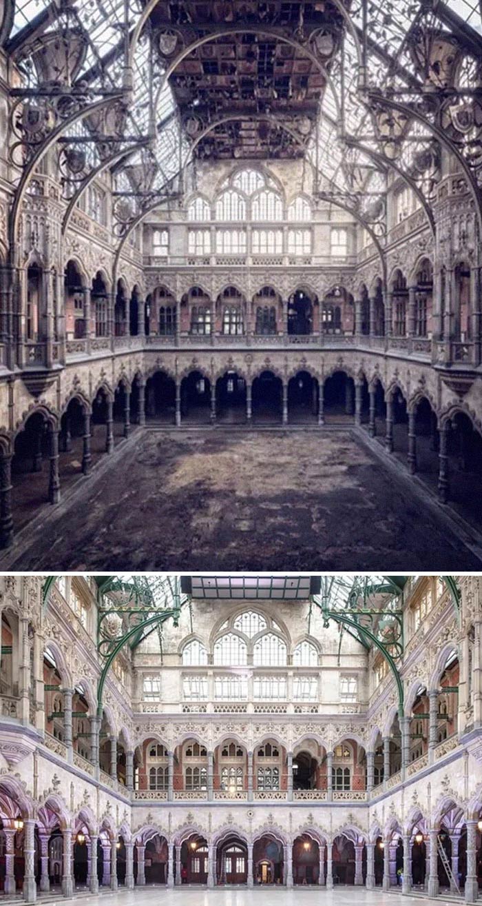 The Bourse Of Antwerp (Antwerp Stock Exchange)- The World's First Purpose-Built Commodity Exchange. Built In 1531 And Restored In 2019