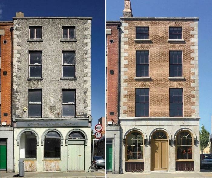 A Georgian Terrace Merchants House At 18 Ormond Quay Upper, Dublin, Ireland Restored By The Dublin Civic Trust In 2018