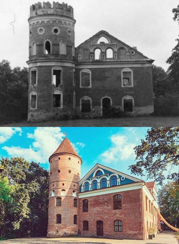 Mid-17th Century Raudondvaris Renaissance Castle In Lithuania (Only Ever Intended To Be Used Residentially Despite Its Colloquial Title Of "Castle"). In 1967–1975, It Was Saved From Ruination Along With Having Inauthentic Additions Of Later Eras Removed