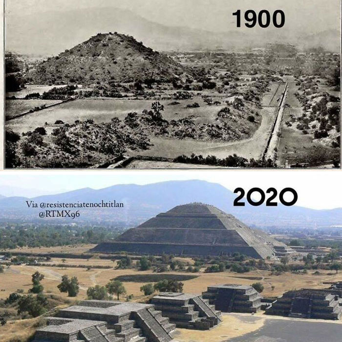 The Pre-Columbian Pyramids In Teotihuacan, Mexico