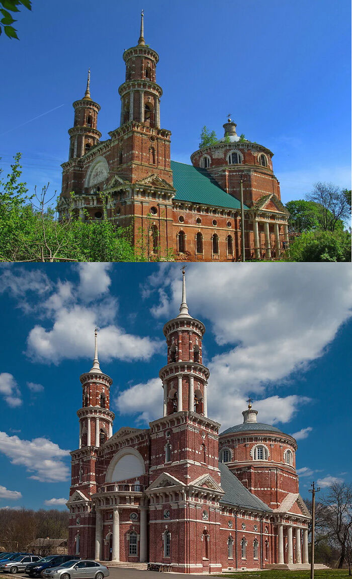 Restoration Of A Church In Balovnevo, Russia