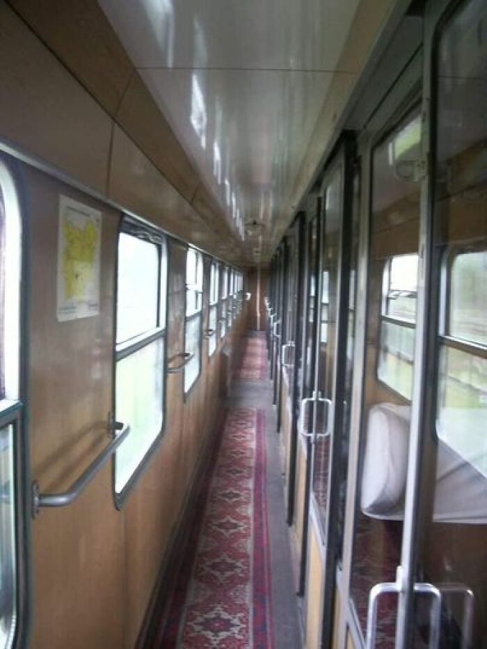 Slav Carpet In Bulgarian Train Circa 2003