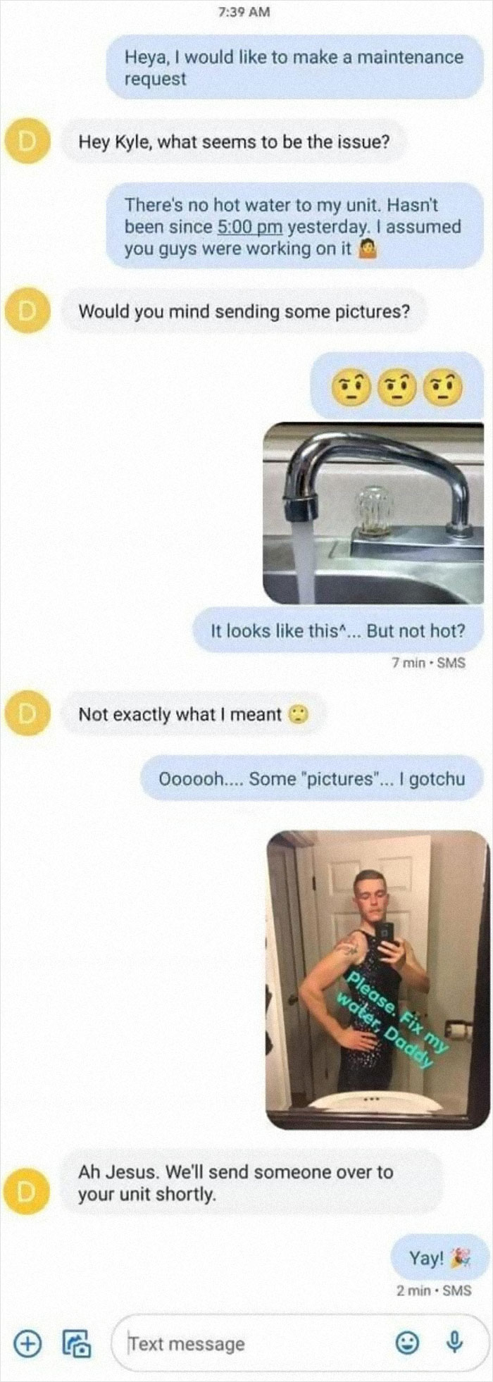 Please Fix My Water Daddy