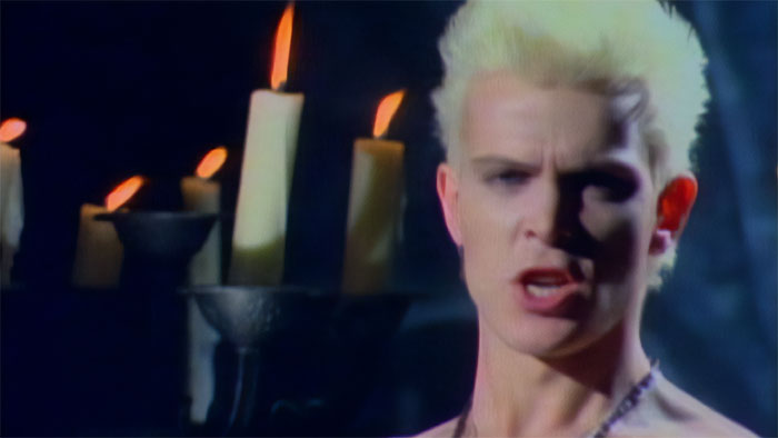 White Wedding music video scene 