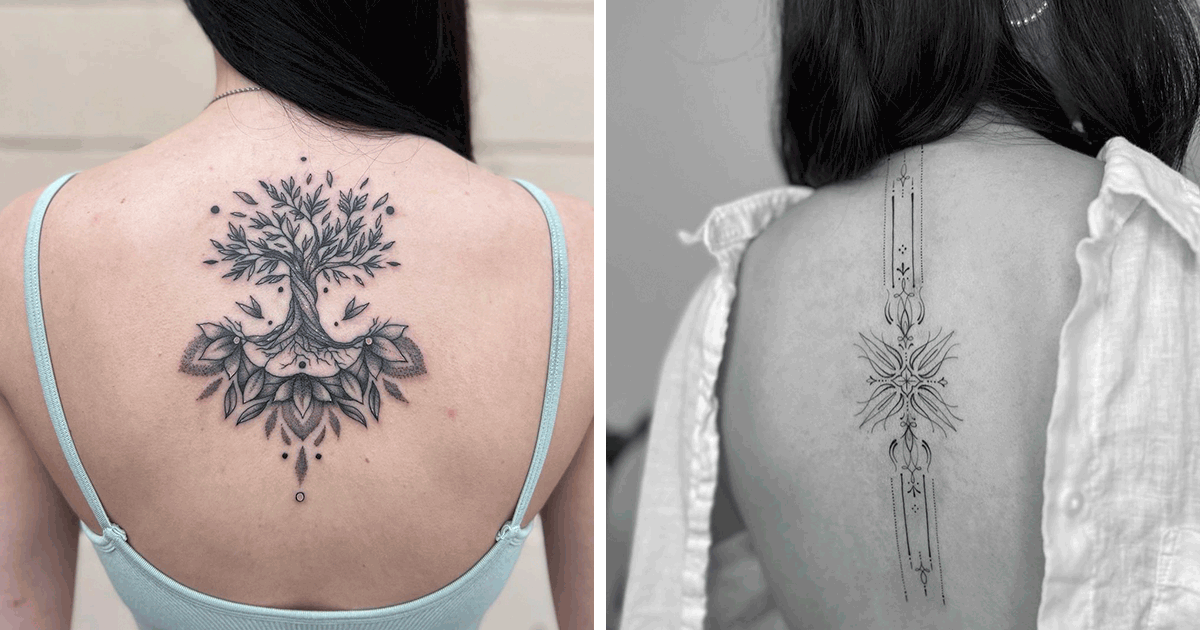 91 Beautiful Spine Tattoos That Make The Pain Worth It