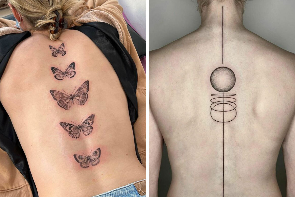 21 Elegant Spine Tattoos for Women That Symbol of Strength - Tattoo Glee
