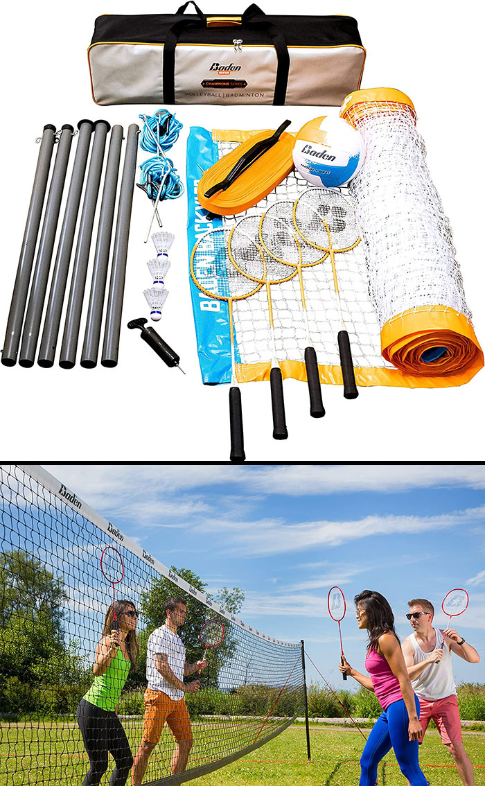 Volleyball badminton combo set 