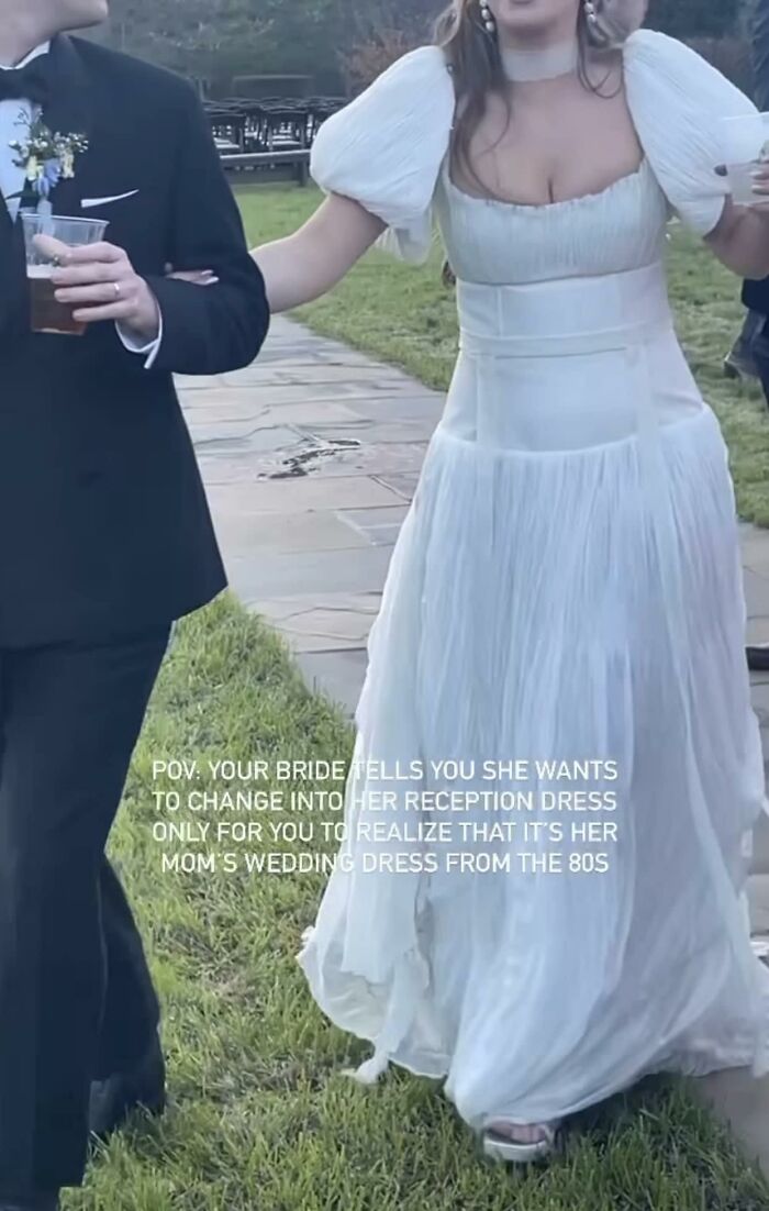 Found On Instagram. The Reception Dress Was Even More Awful