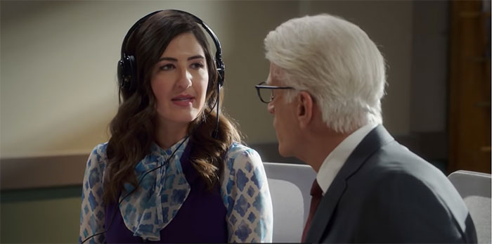 Janet wearing headphones 