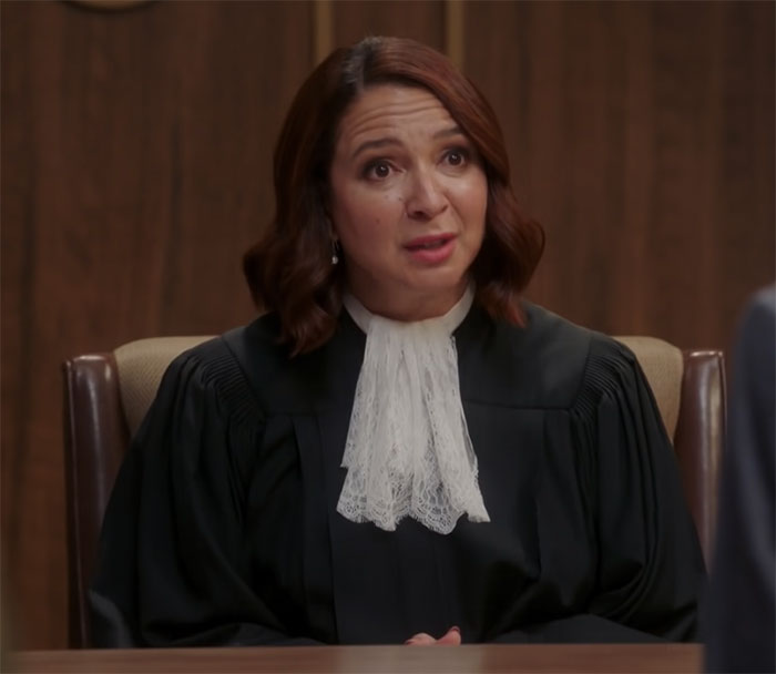 The Judge wearing the grown 